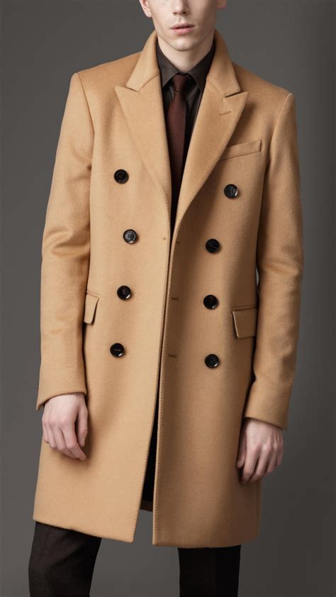 burberry felted wool topcoat